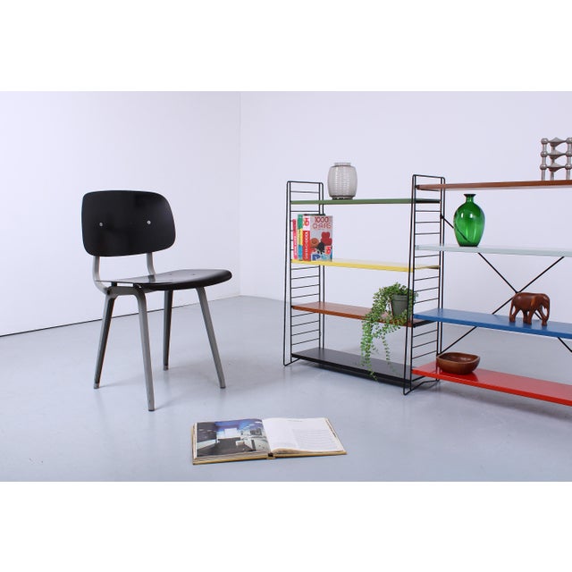 Modular Colored Metal Floor Rack by A.D. Dekker for Tomado, 1950s For Sale - Image 11 of 18
