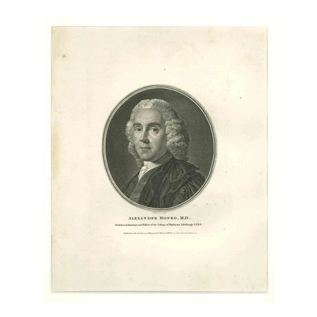 Paton Thomson, Portrait of Alexander Monro, Etching, 1793 For Sale
