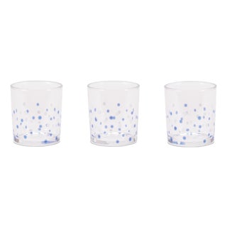 Dotted Glass Votive Candle Holder (Set of 3) For Sale