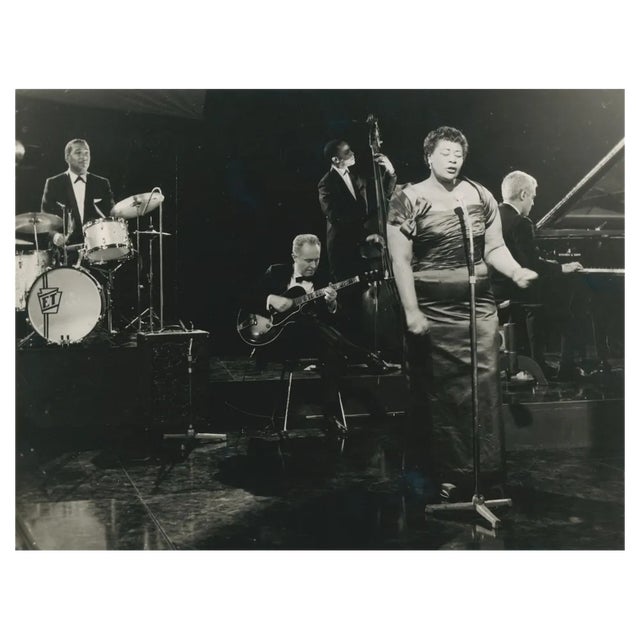 Ella Fitzgerald with Band, 1960s, Photograph For Sale