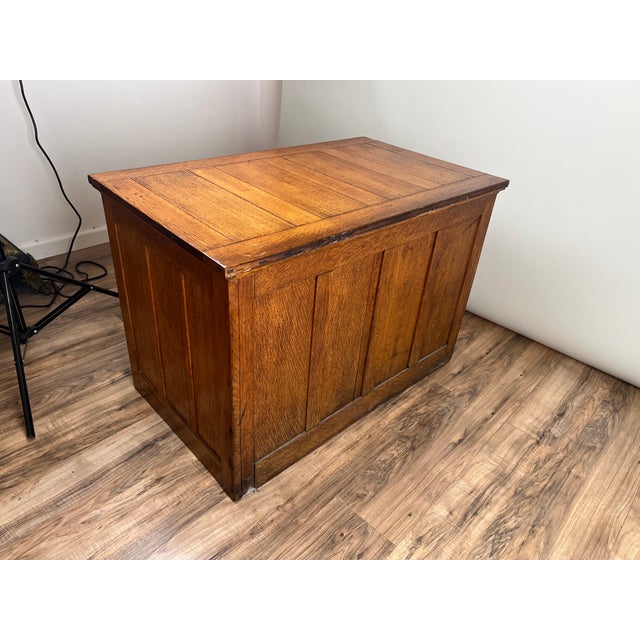 Antique Oak Multi-Drawer File C. Early 20th Century For Sale - Image 9 of 11