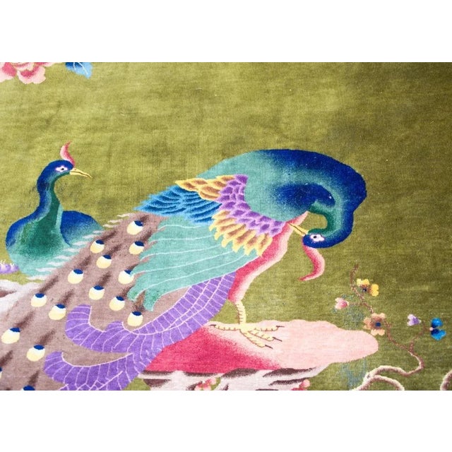 Early 20th Century Chinese Art Deco Rug For Sale In Chicago - Image 6 of 12