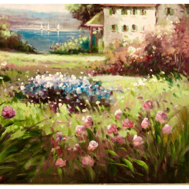 W. Eddie Landscape With Flowers C. 2000 Painting For Sale - Image 4 of 8