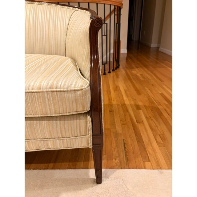 Sheraton Revival Barrel-Back Settee For Sale In New York - Image 6 of 6