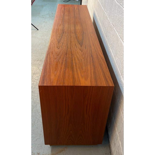 Mid-Century Modern Danish Teak Eight Drawer Dresser For Sale - Image 9 of 15
