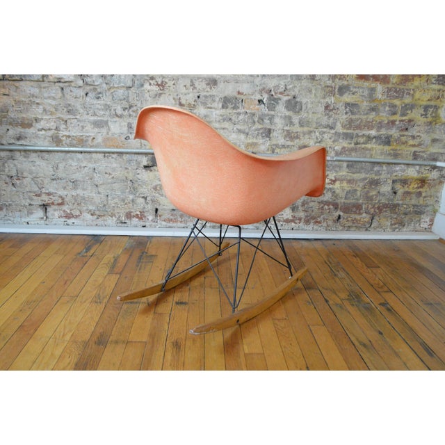 Charles Ray Eames For Herman Miller Rar Zenith Rope Edge Rocking Chair Chairish