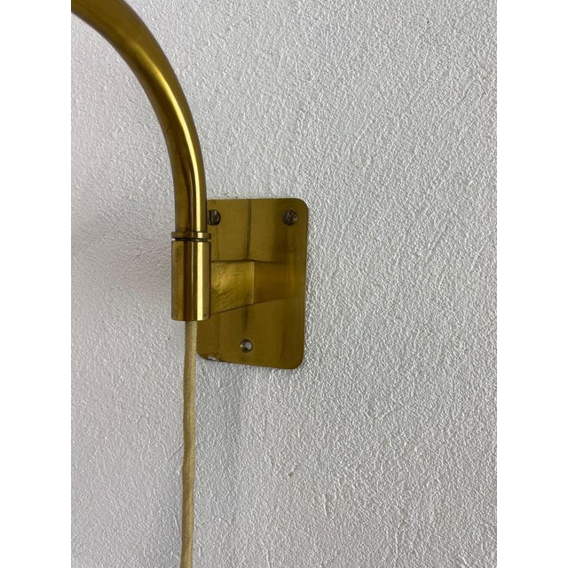 Adjustable Red Counter Weight Wall Light in Brass in the Style of Stilnovo, Italy, 1960s For Sale - Image 14 of 18
