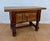 Wood Spanish Carved Wood Side Table with Geometric Decoration and Spiral Legs, 1930 For Sale - Image 7 of 15
