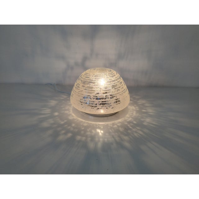 1960s Mid-Century Modern Glass Flush Mounts from Hillebrand Lighting, 1960s, Set of 2 For Sale - Image 5 of 10