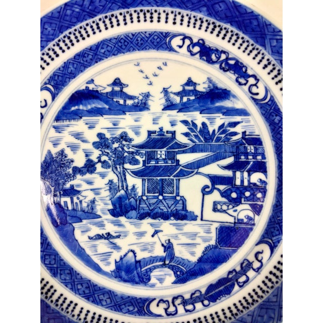 This early 19th century dish was export ware to Europe. The bottom of the plate has the makers mark.