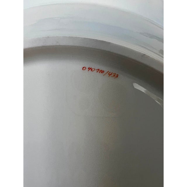 Porcelain Plate Set with Floral Decoration from Meissen Porcelain, 1990s For Sale - Image 8 of 15