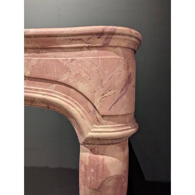 Antique French Mantelpiece in Hard Limestone, 1680 For Sale - Image 5 of 8