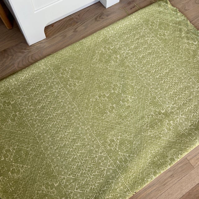 Contemporary Guy Goodfellow Fez Woven Celery Fabric- 3 5/8 Yards Yards For Sale - Image 3 of 7