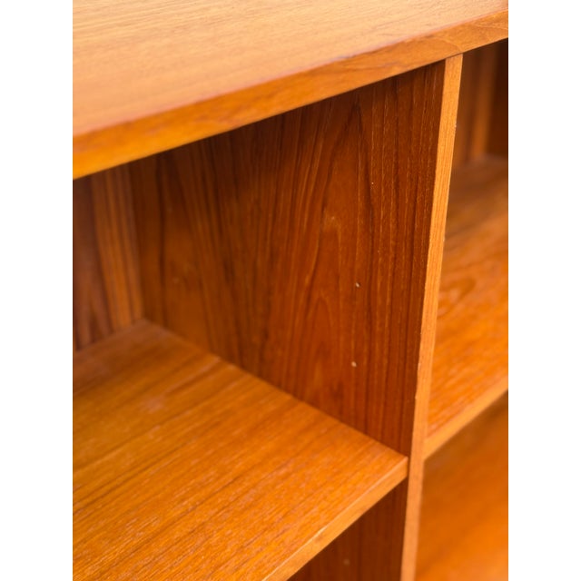 Mid-Century Danish Modern Teak Low Bookcase, Made in Denmark For Sale - Image 12 of 12