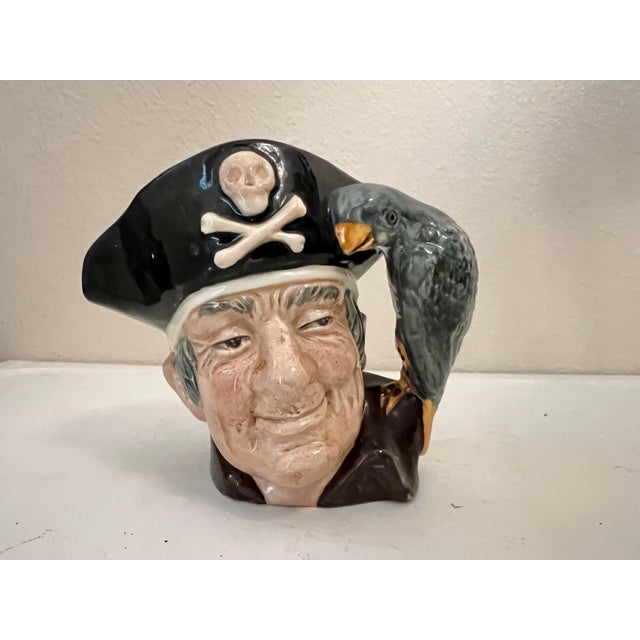 Royal Doulton 1951 Long John Silver Royal Doulton Character Pirate Jug Figure For Sale - Image 4 of 5