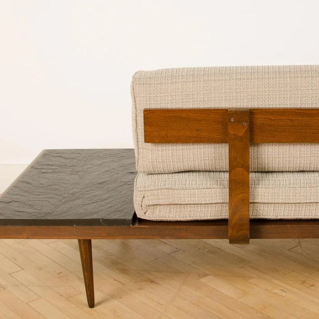 Adrian Pearsall 1950s Mid-Century Modern Walnut Sofa For Sale - Image 4 of 13