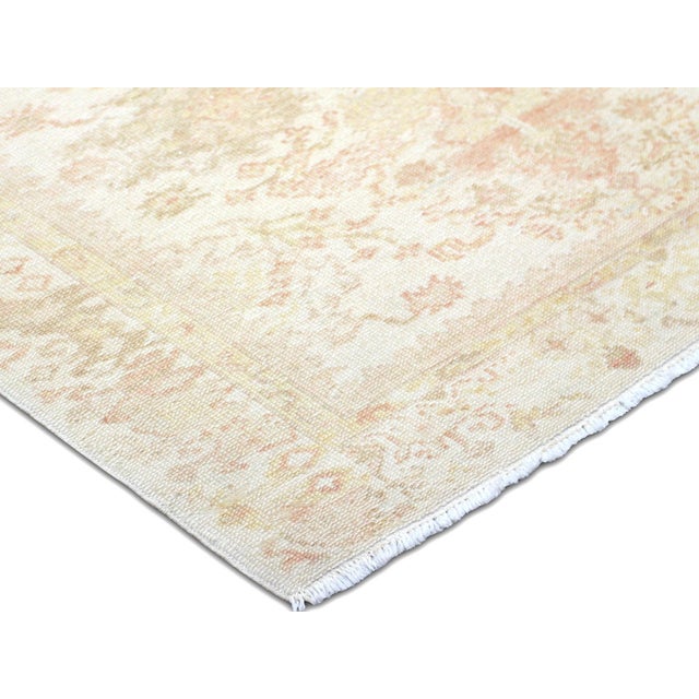 Traditional 1960s Turkish Oushak Rug For Sale - Image 3 of 6