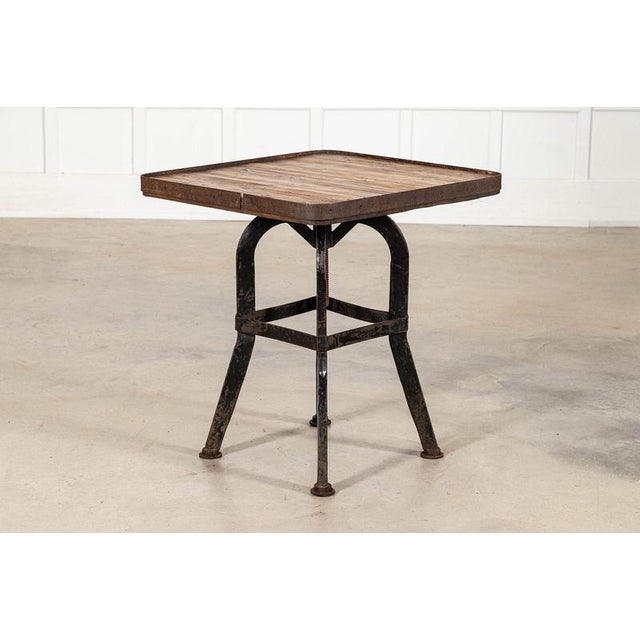 19th Century English Iron and Pine Artist Sculpture Stand, 1890 For Sale - Image 3 of 14