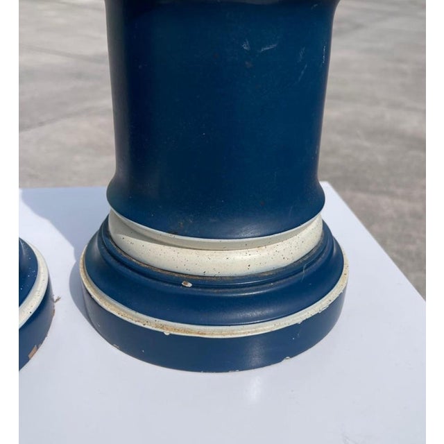 Ornamental & Decorative Materials Hollywood Regency Faux Bamboo Table Lamps, a Pair For Sale - Image 7 of 10