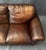 Thomasville Traditional Brown Leather Loveseat For Sale In Raleigh - Image 6 of 12
