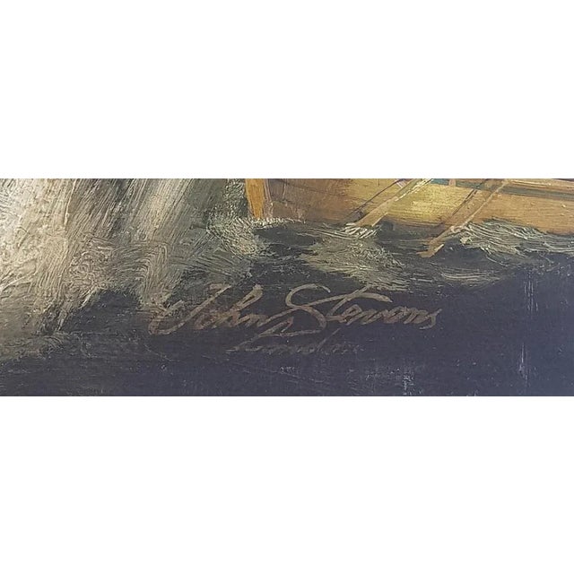 After D.G.M. Gaitalian, Sea Battle, Oil on Canvas, Framed For Sale - Image 7 of 8