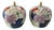 A Set of Vintage Tobacco Leaf Ginger Jars For Sale