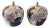 Tobacco Leaf Melon Jars Set of 2 For Sale