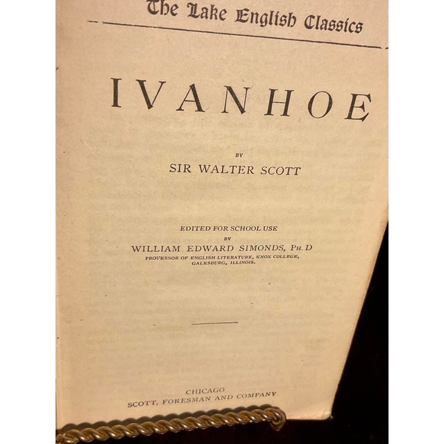 Late 19th Century Late 19th Century Book "Ivanhoe" by Sir Walter Scott Circa 1899 For Sale - Image 5 of 11