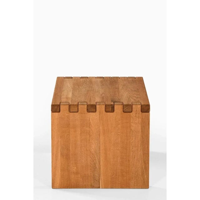 Vintage Oak Side Table For Sale - Image 4 of 6