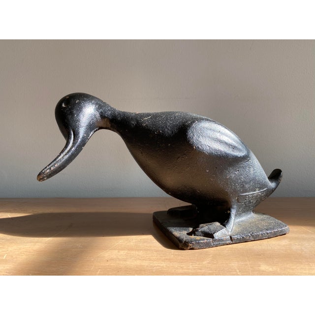 MidCentury Virginia Metalcrafters Cast Iron Duck Statue Chairish