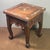 Chinese Rosewood Stool With Mother of Pearl Inlay, Carved Bat Motif Square Plant Stand For Sale - Image 6 of 7