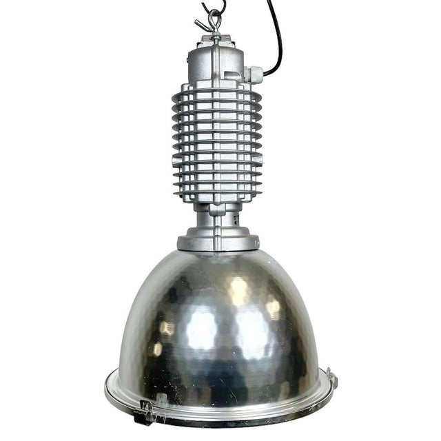Industrial Pendant Lamp with Glass Cover by Charles Keller for Zumtobel, 1990s For Sale - Image 17 of 17