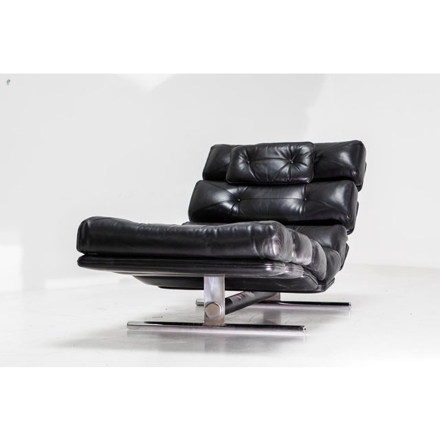 Metal Chaise Lounge by Eric Deforce for Gervan, 1960s For Sale - Image 7 of 12
