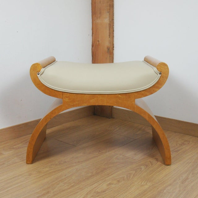 X-Framed Stool by Harry & Lou Epstein, 1930s For Sale - Image 3 of 5