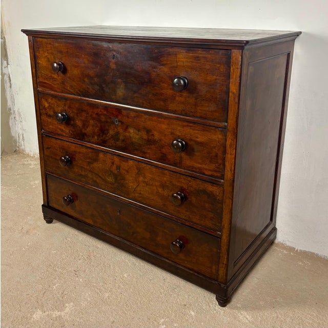19th Century Spanish Colonial Secretary Chest With Fall Front Desk For Sale - Image 15 of 18