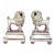 Antique Victorian Staffordshire Spaghetti Poodles on Pillow Bases - A Pair For Sale