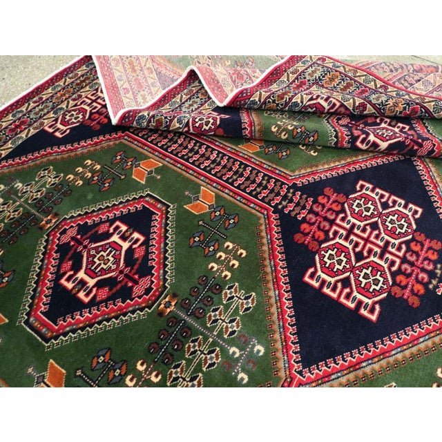 Galerie Shabab Collection Tribal Mid-20th Century Handmade Central Asian Turkoman Room Size Carpet For Sale - Image 10 of 10