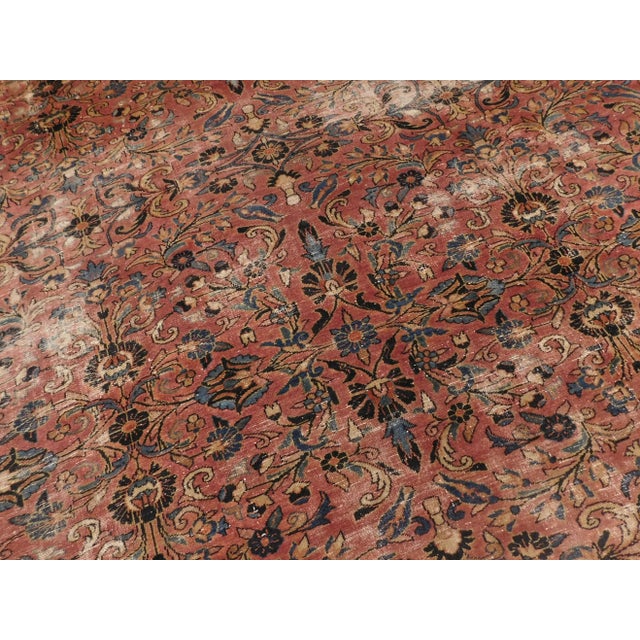 1920s Vintage Distressed Persian Rug For Sale In Los Angeles - Image 6 of 13