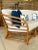 Freshly restored and thoughtfully updated, this exceptional mid-20th century modular rattan sectional offers timeless...