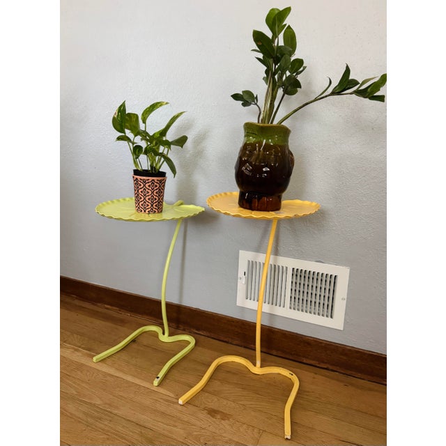 Pair of Vintage Lily Pad Nesting Tables, Attributed to John Salterini For Sale - Image 13 of 14