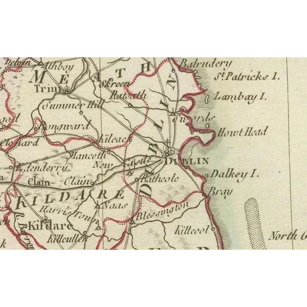 Antique Map **Title:** Carte d'Irlande **Publication Details:** - **Atlas Title:** Nouvel Atlas Universel de Géographie...