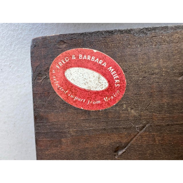 Mid-Century Modern Mid 20th Century Wood Art Mango & Avocado For Sale - Image 3 of 3