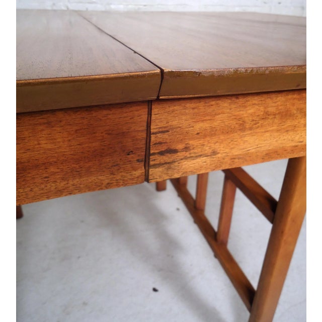 1960s 1960s Mid-Century Modern Drop Leaf Table For Sale - Image 5 of 11