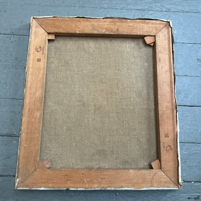 1970’s Original Modernist Still Life Paining on Canvas For Sale - Image 4 of 4