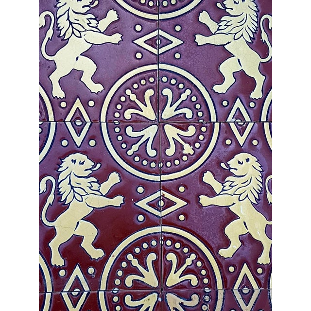 Stunning Art Nouveau/ Arts & Crafts tile panel from the superb firm, Craven Dunnill, & Co., Ltd, Jackfield Salop, England,...