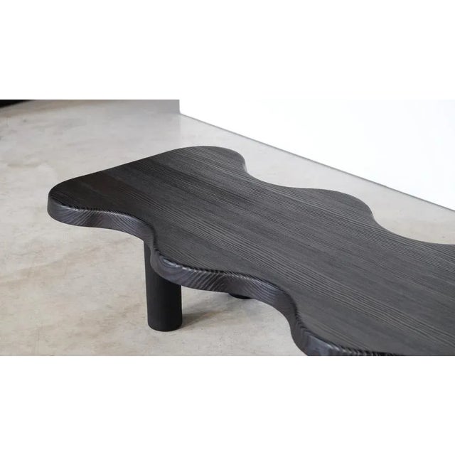 Contemporary Black Crocodile Low Table by Atelier Thomas Serruys For Sale - Image 3 of 12