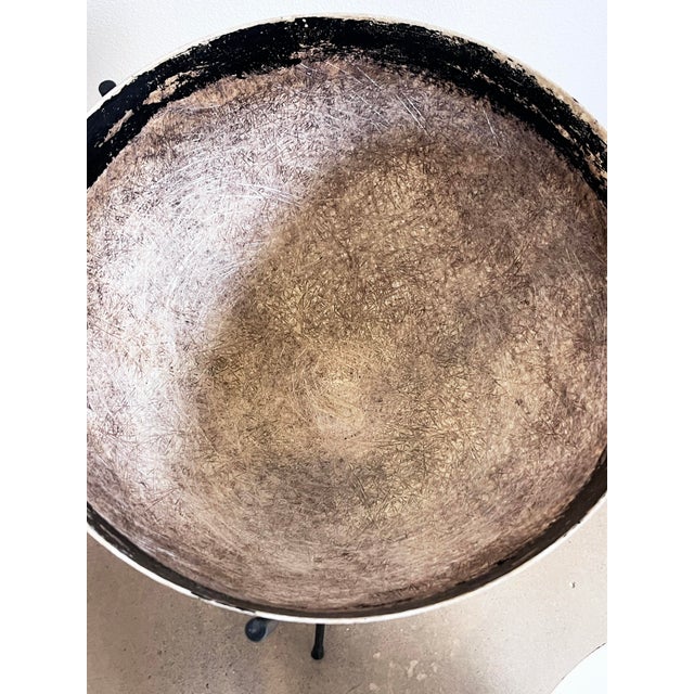 1950s Vintage MCM Kimball Fiberglass Bullet Planter W/ Tripod Stand – 24” For Sale - Image 5 of 11