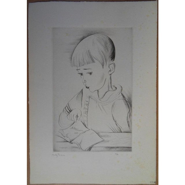Mily Possoz, Jeune lecteur, Etching For Sale - Image 5 of 5