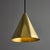 Metal Hans-Agne Jakobsson Polished Brass 'Tratten' Pendant For Sale - Image 7 of 11
