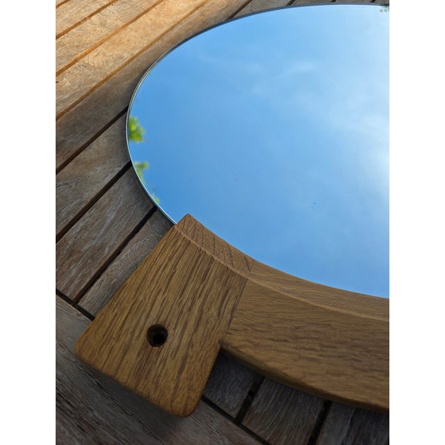 Oval Mirror by Guillerme & Chambron for Votre Maison, 1960 For Sale - Image 10 of 17